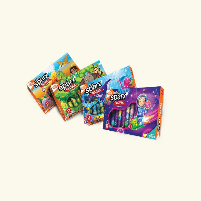 Atlas Colour SparX Pastel 12 Colours |A FOR ALL