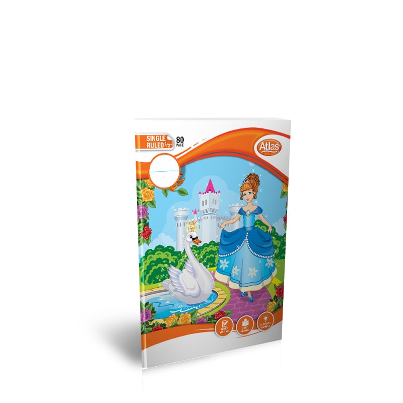 ATLAS A5 Practical Notebook 1/2″(=) Single Ruled 80 Pages |AFORALL