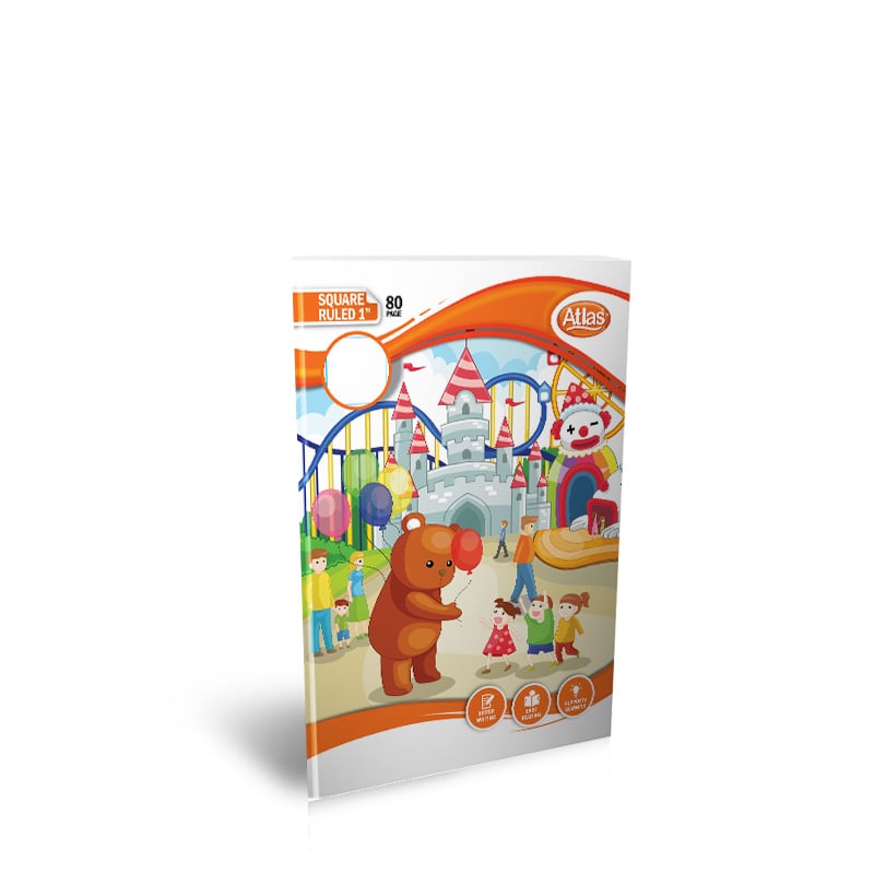 ATLAS A5 Practical Notebook Square Ruled 1″ (#) 80 Pages |AFORALL