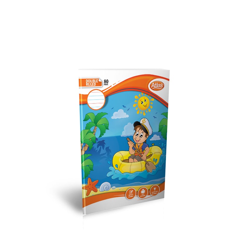 ATLAS A5 Practical Double Ruled Notebook 80 Pages School Practical Book |AFORALL