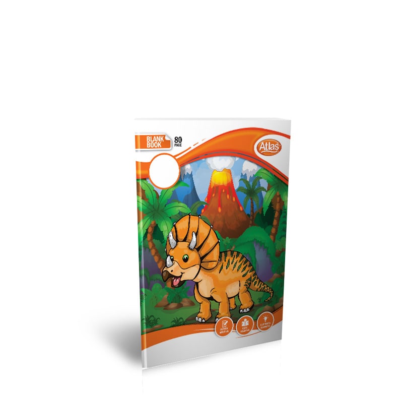 ATLAS A5 Practical Blank Notebook 80 Pages Unruled Writing Book |AFORALL