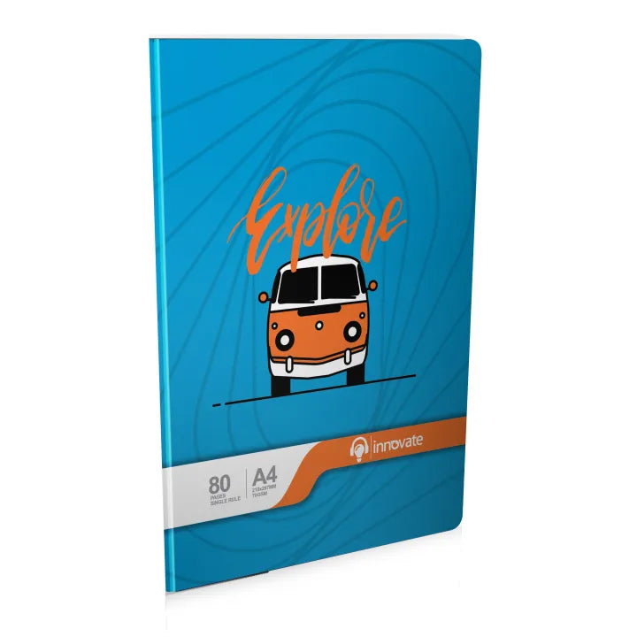 Innovate Ruled Notebook CR 80 Pages Premium Writing Book | AFORALL