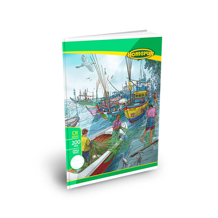 HOMERUN CR (=) Rule Notebook 200 Pages Premium Writing Book |AFORALL