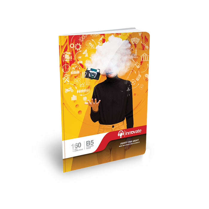 INNOV8 B5 Ruled Notebook 160 Pages (#) Premium Writing Book |AFORALL