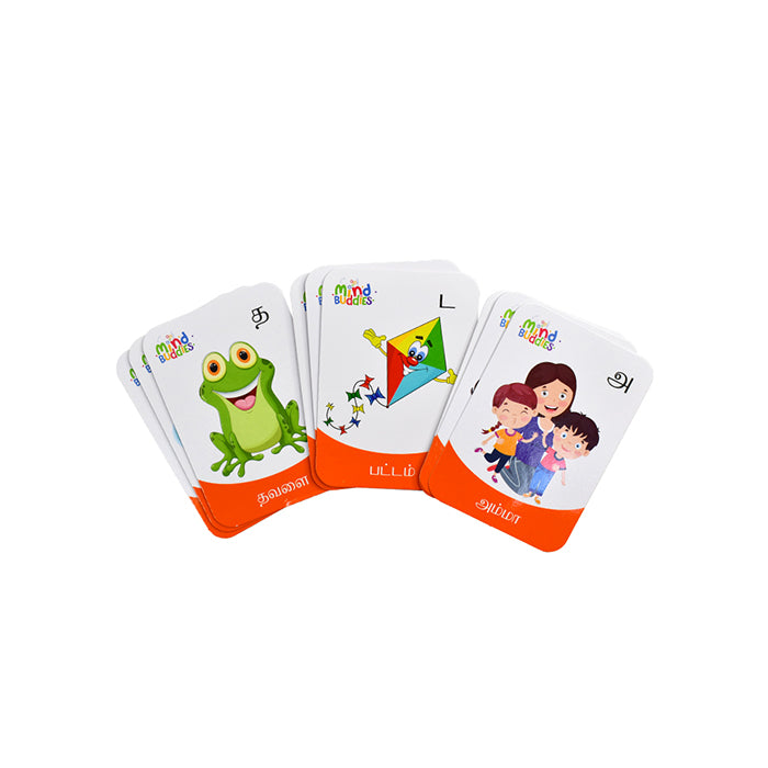 EDUAIDS Flash Card Tamil for Kids Easy Tamil Learning Cards |AFORALL