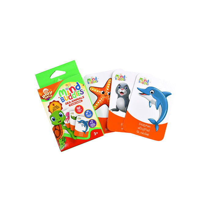 EDUAIDS Sea Animals Flash Cards for Kids Educational Learning Cards |AFORALL