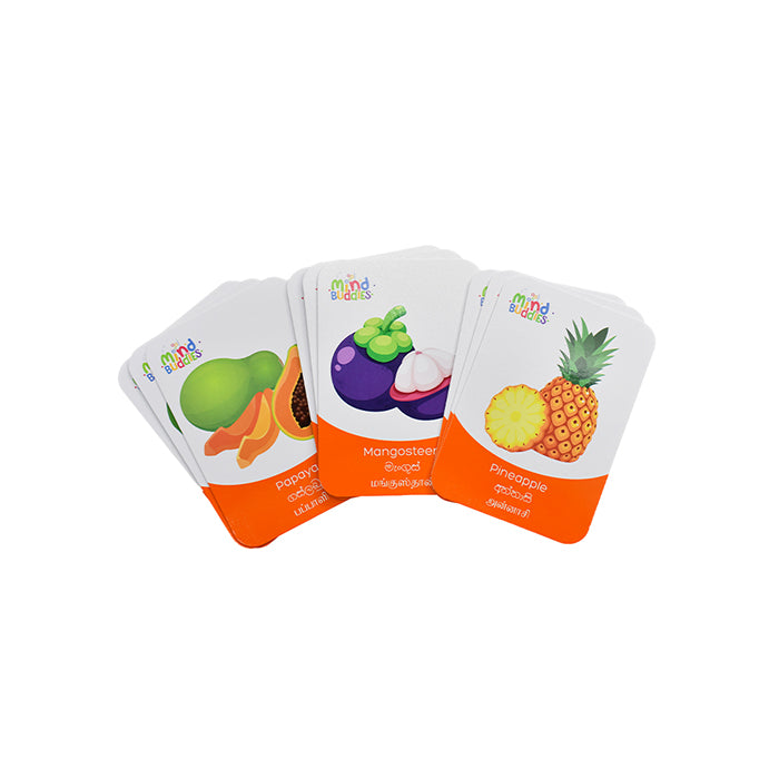 EDUAIDS Fruit Flash Cards for Kids - Educational Learning Cards |AFORALL