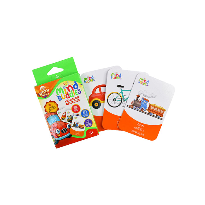 EDUAIDS Flash Card Vehicles for Kids | Learn Transport Names | AFORALL