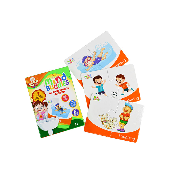 EDUAIDS Puzzle Action Words for Kids Learn Verbs Through Play |AFORALL