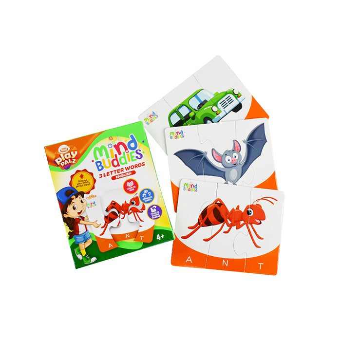 EDUAIDS Puzzle 3 Letter Words English | Kids Word Learning Puzzle |AFORALL