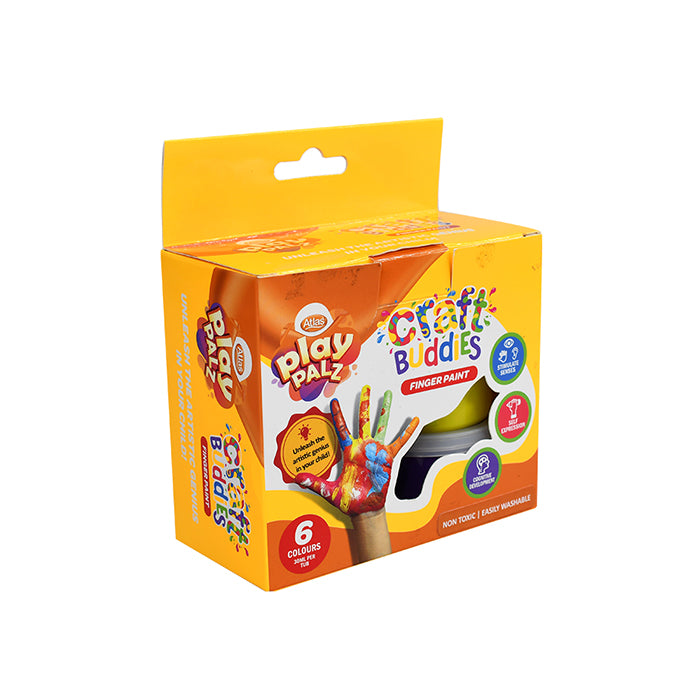 Finger Paints 6 Pack 30ML Safe & Washable Kids Paints |AFORALL