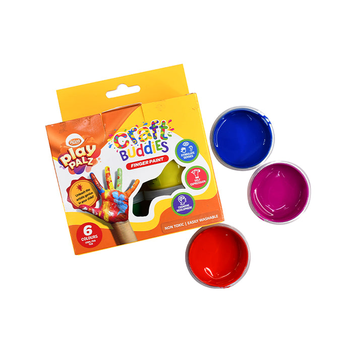 Finger Paints 6 Pack 30ML Safe & Washable Kids Paints |AFORALL