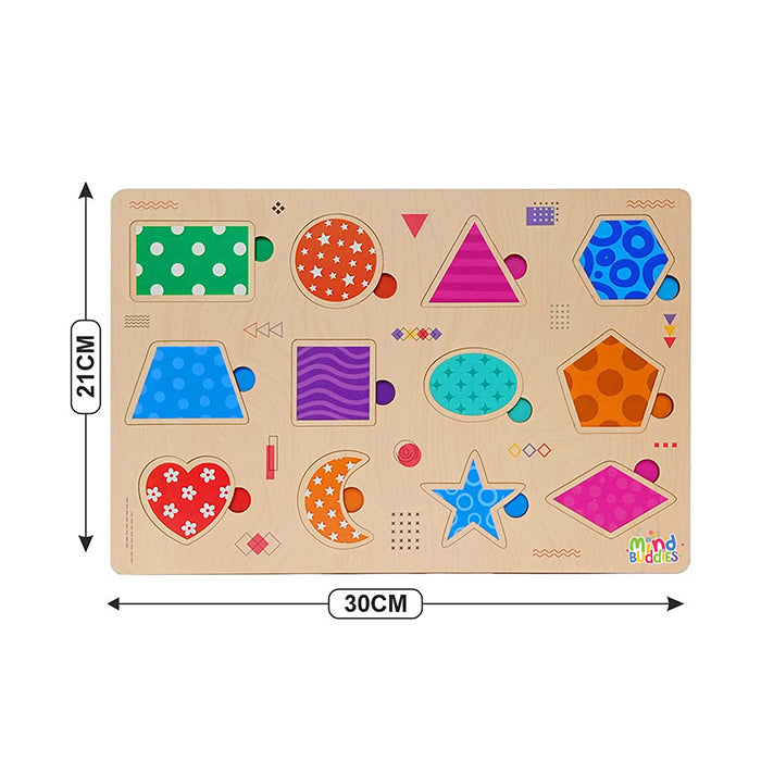 Wooden Puzzle Shapes for Kids Educational Shape Learning Toy |AFORALL