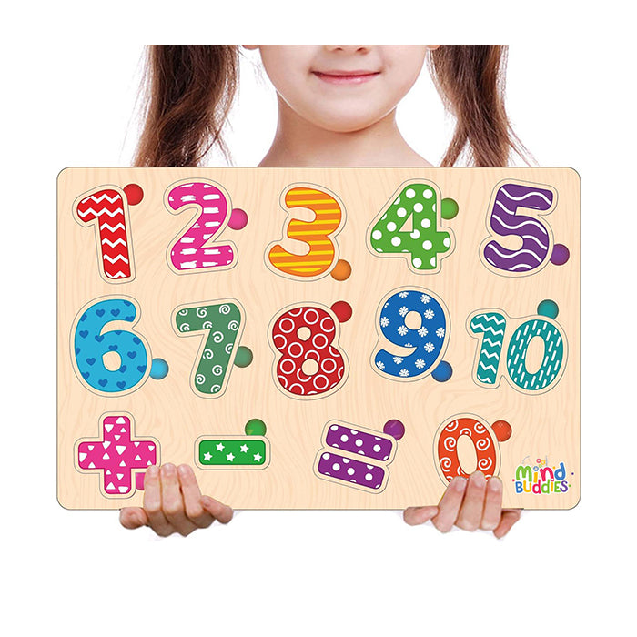 Wooden Puzzle Counting Numbers for Kids Educational Number Toy |AFORALL