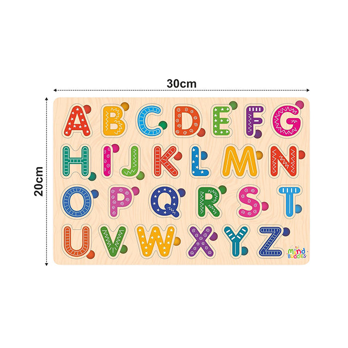 Wooden Puzzle English Alphabet for Kids ABC Learning Toy |AFORALL