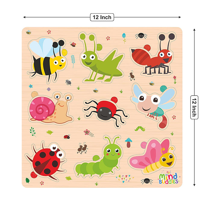 Wooden Puzzle Insects for Kids Educational Wooden Toy |AFORALL