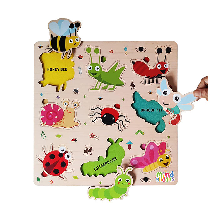 Wooden Puzzle Insects for Kids Educational Wooden Toy |AFORALL