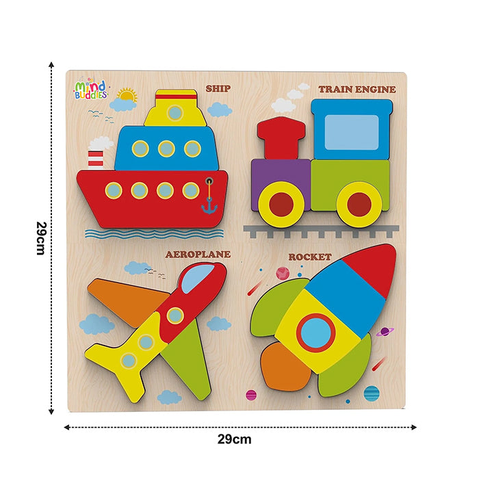 3D Transport Puzzle for Kids Educational Vehicle Puzzle Toy |AFORALL