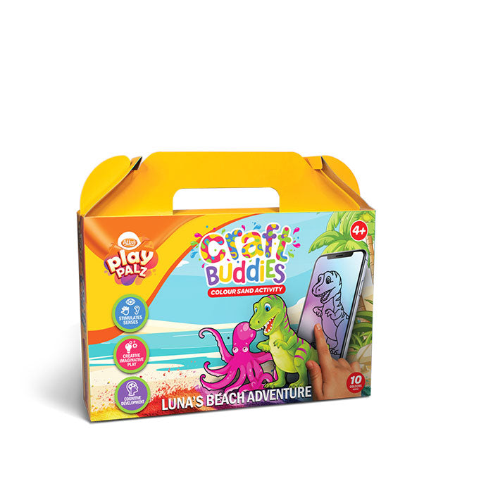 Coloursand Activity Pack – Luna’s Beach Adventure-Creative Kids Fun |AFORALL