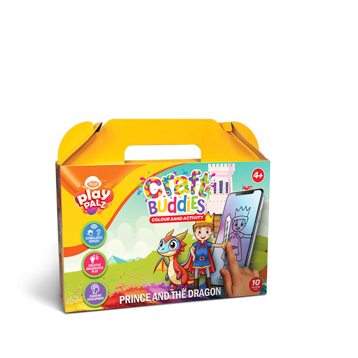 Coloursand Activity Pack – Prince and the Dragon | Creative Sand Art for Kids | AFORALL